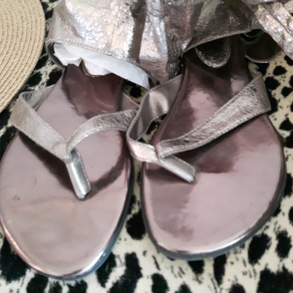 Browns Rose Pewter Gladiator Sandal - Picture 4 of 5